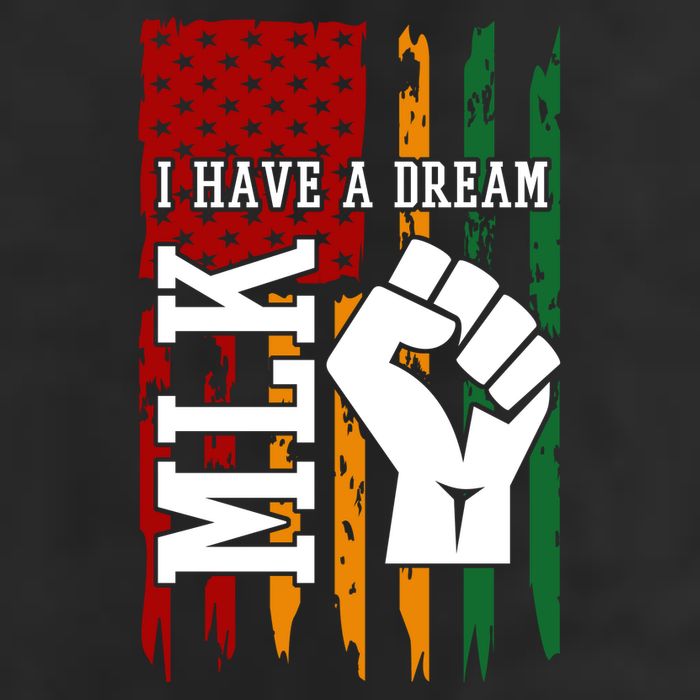Martin Luther King I Have A Dream African American 7 Panel Mesh Trucker Snapback Hat