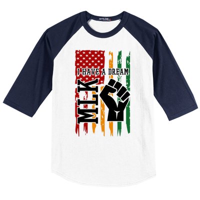 Martin Luther King I Have A Dream African American Baseball Sleeve Shirt