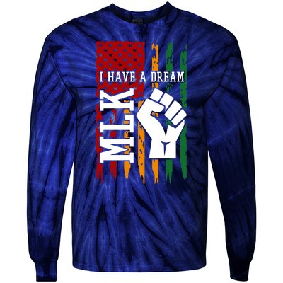 Martin Luther King I Have A Dream African American Tie-Dye Long Sleeve Shirt