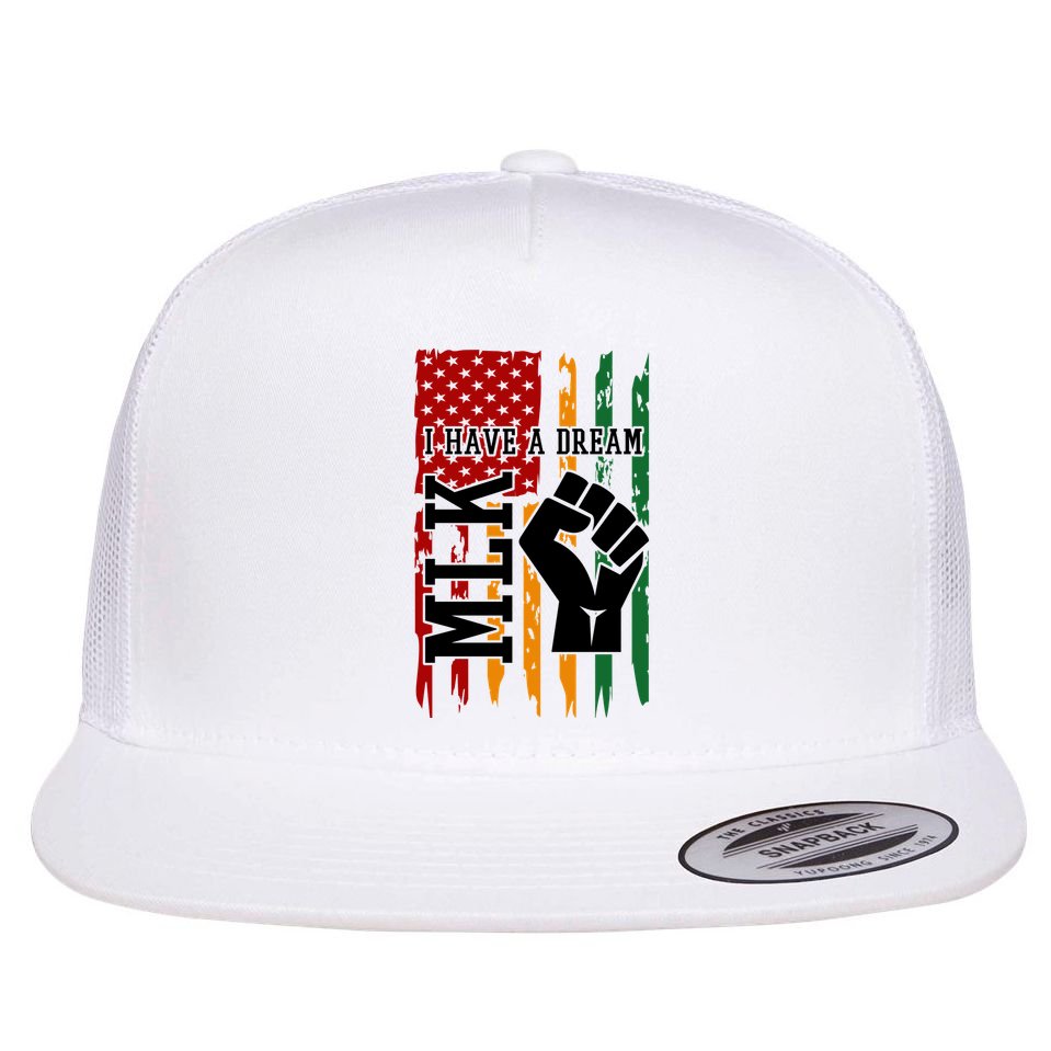 Martin Luther King I Have A Dream African American Flat Bill Trucker Hat