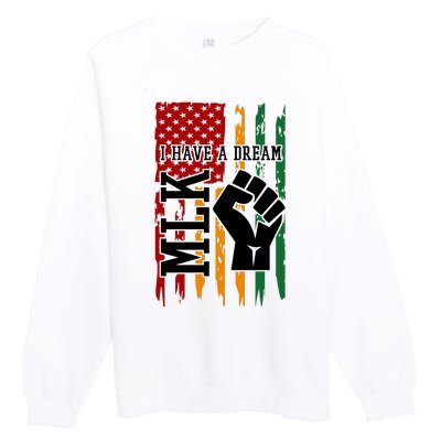 Martin Luther King I Have A Dream African American Premium Crewneck Sweatshirt