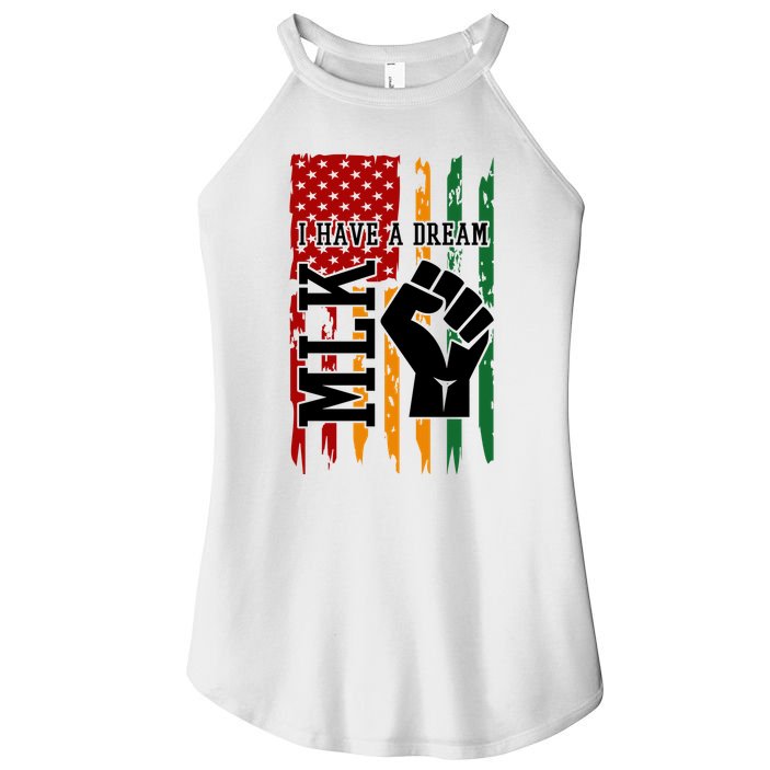 Martin Luther King I Have A Dream African American Women's Perfect Tri Rocker Tank