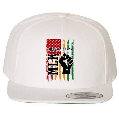 Martin Luther King I Have A Dream African American Wool Snapback Cap