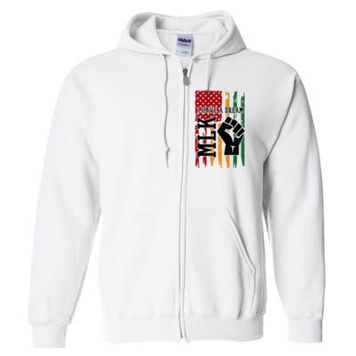 Martin Luther King I Have A Dream African American Full Zip Hoodie