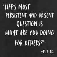Martin Luther King Jr What Are You Doing For Others Microfiber Hand Towel