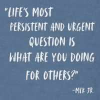 Martin Luther King Jr What Are You Doing For Others Garment-Dyed Sweatshirt