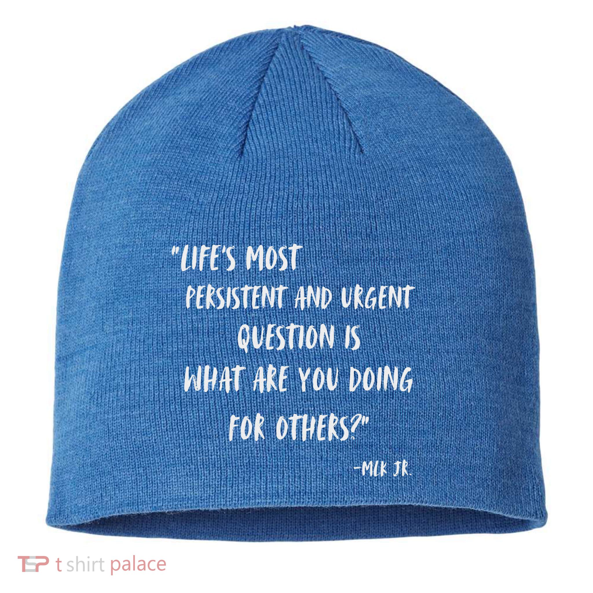 Martin Luther King Jr What Are You Doing For Others Sustainable Beanie