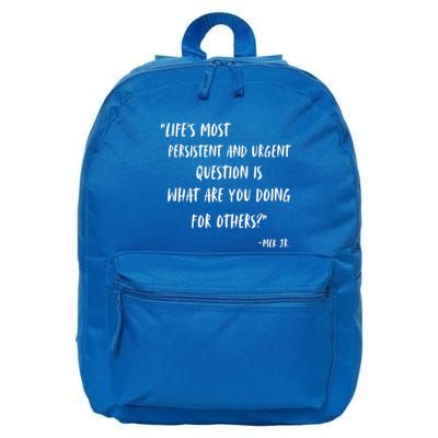 Martin Luther King Jr What Are You Doing For Others 16 in Basic Backpack