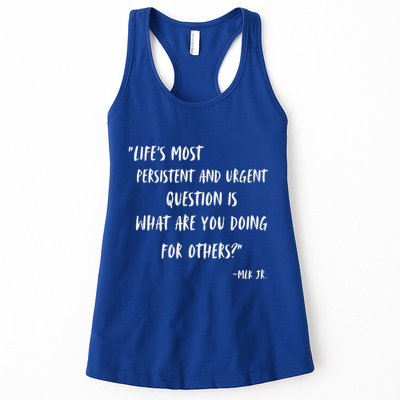 Martin Luther King Jr What Are You Doing For Others Womens Tank Top