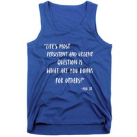 Martin Luther King Jr What Are You Doing For Others Tank Top