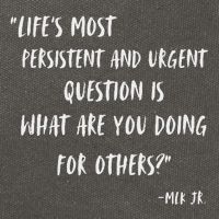 Martin Luther King Jr What Are You Doing For Others Cotton Canvas Backpack