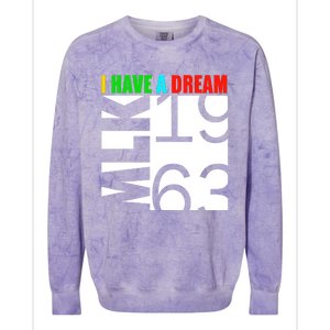 Martin Luther King Jr. Day I Have A Dream MLK Day Colorblast Crewneck Sweatshirt