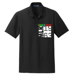 Martin Luther King Jr. Day I Have A Dream MLK Day Dry Zone Grid Polo