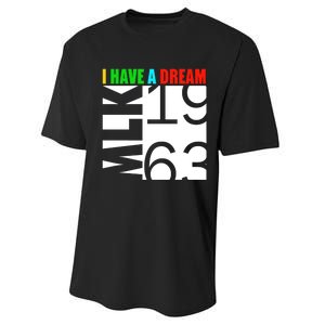 Martin Luther King Jr. Day I Have A Dream MLK Day Performance Sprint T-Shirt