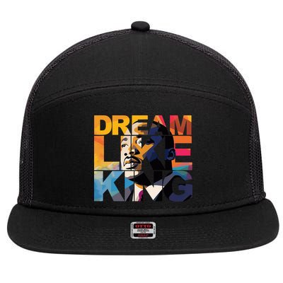Martin Luther King Day Black History Month I Have A Dream 7 Panel Mesh Trucker Snapback Hat