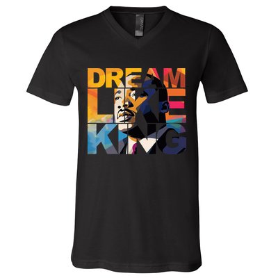 Martin Luther King Day Black History Month I Have A Dream V-Neck T-Shirt