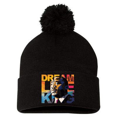 Martin Luther King Day Black History Month I Have A Dream Pom Pom 12in Knit Beanie