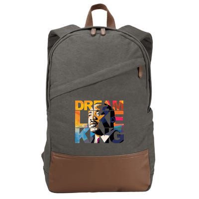 Martin Luther King Day Black History Month I Have A Dream Cotton Canvas Backpack