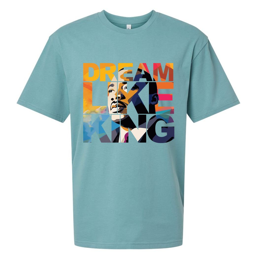 Martin Luther King Day Black History Month I Have A Dream Sueded Cloud Jersey T-Shirt