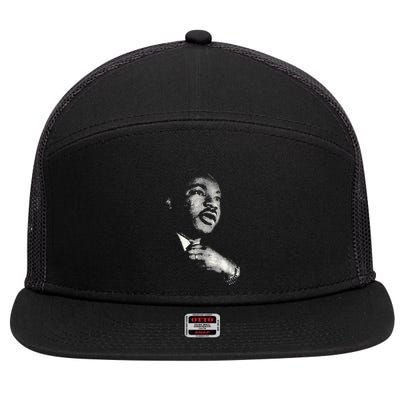 Martin Luther King Mlk Day Black History Month 7 Panel Mesh Trucker Snapback Hat
