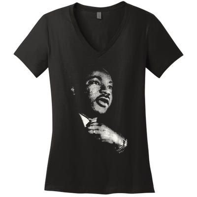 Martin Luther King Mlk Day Black History Month Women's V-Neck T-Shirt
