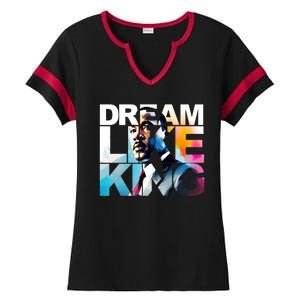 Martin Luther King Day Mlk I Have A Dream Ladies Halftime Notch Neck Tee