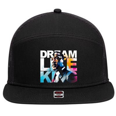 Martin Luther King Day Mlk I Have A Dream 7 Panel Mesh Trucker Snapback Hat