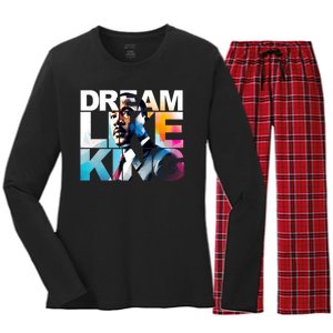 Martin Luther King Day Mlk I Have A Dream Women's Long Sleeve Flannel Pajama Set 