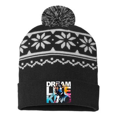 Martin Luther King Day Mlk I Have A Dream USA-Made Snowflake Beanie