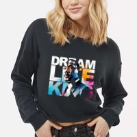 Martin Luther King Day Mlk I Have A Dream Cropped Pullover Crew