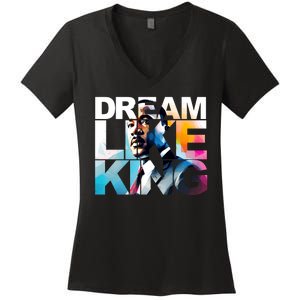 Martin Luther King Day Mlk I Have A Dream Women's V-Neck T-Shirt