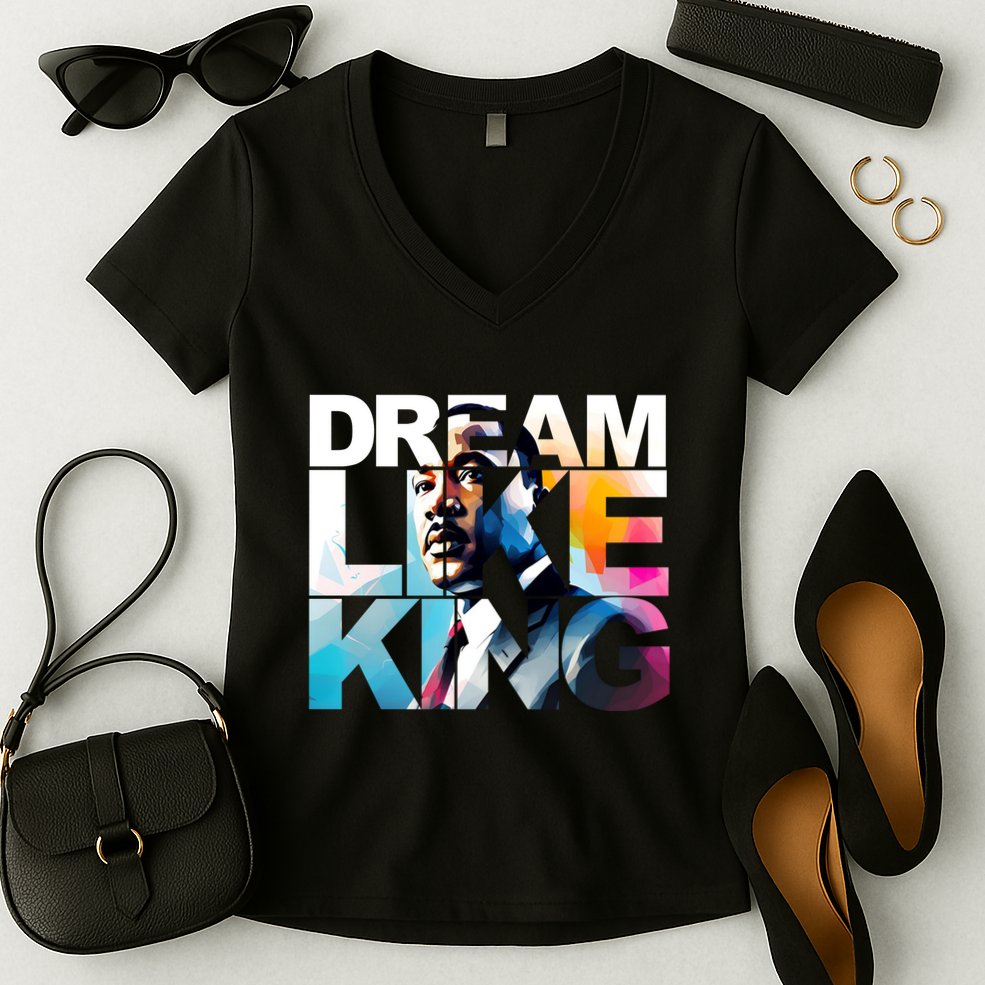 Martin Luther King Day Mlk I Have A Dream Women's V-Neck T-Shirt