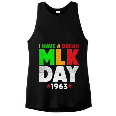 Martin Luther King Jr. Day I Have A Dream Mlk Day Colorful Ladies PosiCharge Tri-Blend Wicking Tank