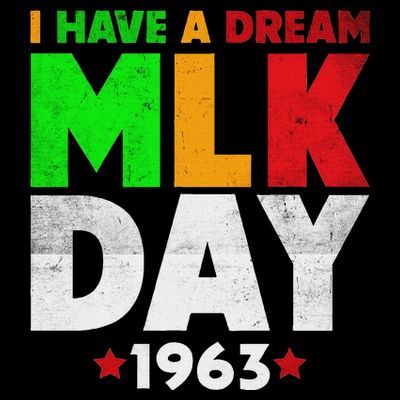 Martin Luther King Jr. Day I Have A Dream Mlk Day Colorful T-Shirt