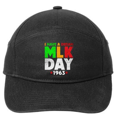 Martin Luther King Jr. Day I Have A Dream Mlk Day Colorful 7-Panel Snapback Hat