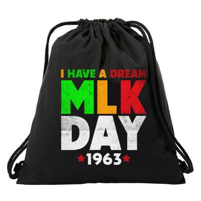Martin Luther King Jr. Day I Have A Dream Mlk Day Colorful Drawstring Bag