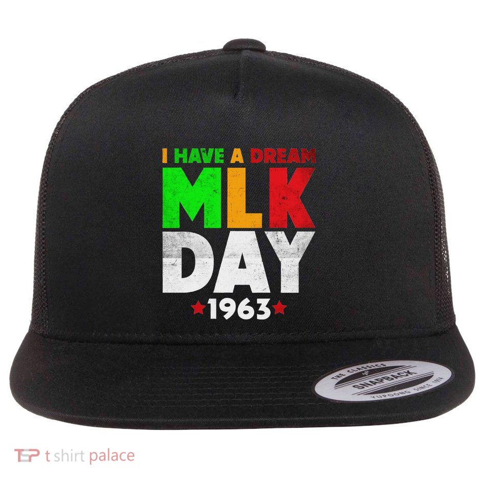 Martin Luther King Jr. Day I Have A Dream Mlk Day Colorful Flatbill Hat