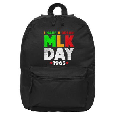 Martin Luther King Jr. Day I Have A Dream Mlk Day Colorful 16 in Basic Backpack