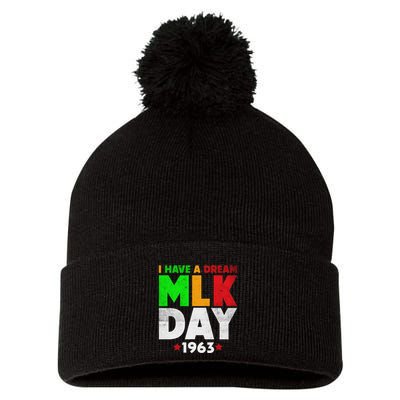 Martin Luther King Jr. Day I Have A Dream Mlk Day Colorful Pom Pom 12in Knit Beanie