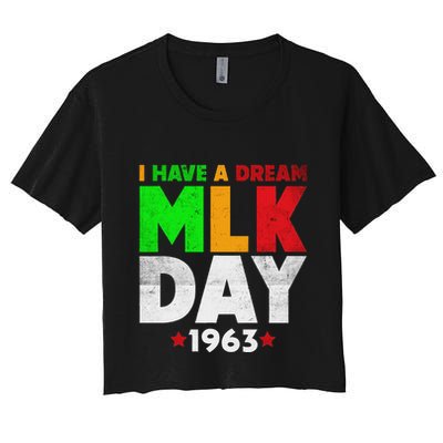 Martin Luther King Jr. Day I Have A Dream Mlk Day Colorful Crop Top