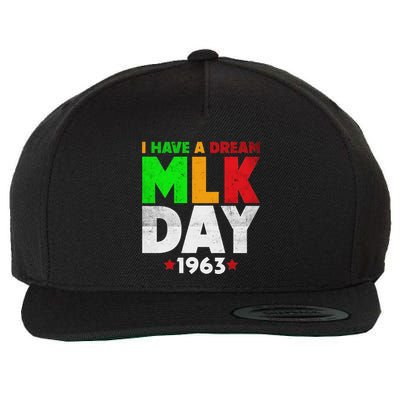 Martin Luther King Jr. Day I Have A Dream Mlk Day Colorful Wool Snapback Cap