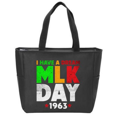 Martin Luther King Jr. Day I Have A Dream Mlk Day Colorful Zip Tote Bag