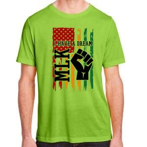 Martin Luther King Jr. Day Mlk American Flag Adult ChromaSoft Performance T-Shirt