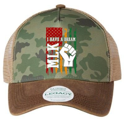 Martin Luther King Jr. Day Mlk American Flag Legacy Tie Dye Trucker Hat