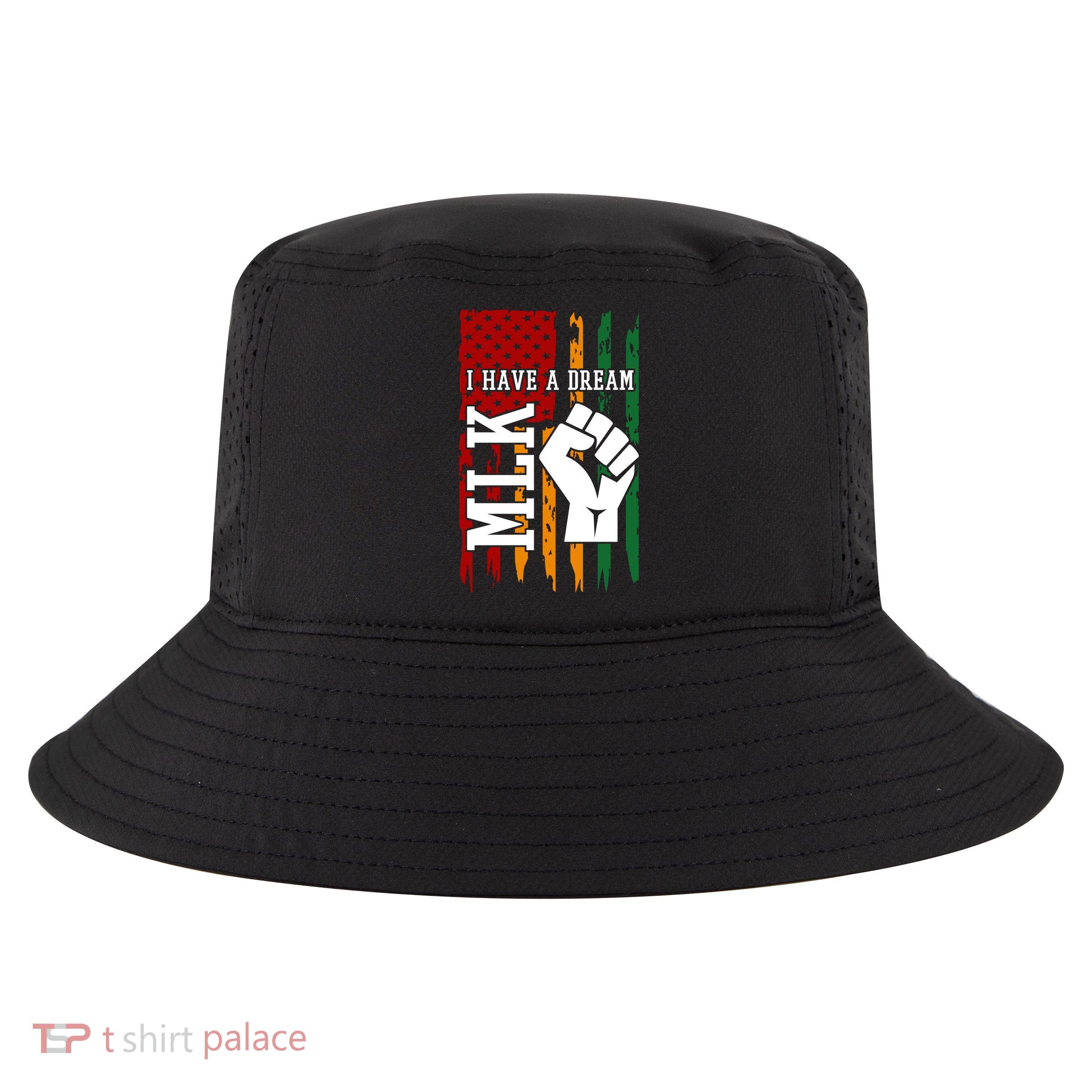 Martin Luther King Jr. Day Mlk American Flag Cool Comfort Performance Bucket Hat