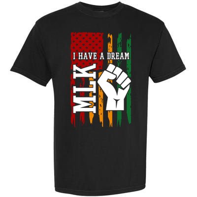 Martin Luther King Jr. Day Mlk American Flag Garment-Dyed Heavyweight T-Shirt