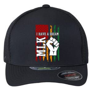 Martin Luther King Jr. Day Mlk American Flag Flexfit Unipanel Trucker Cap