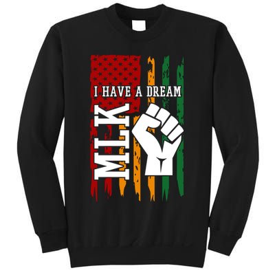Martin Luther King Jr. Day Mlk American Flag Sweatshirt