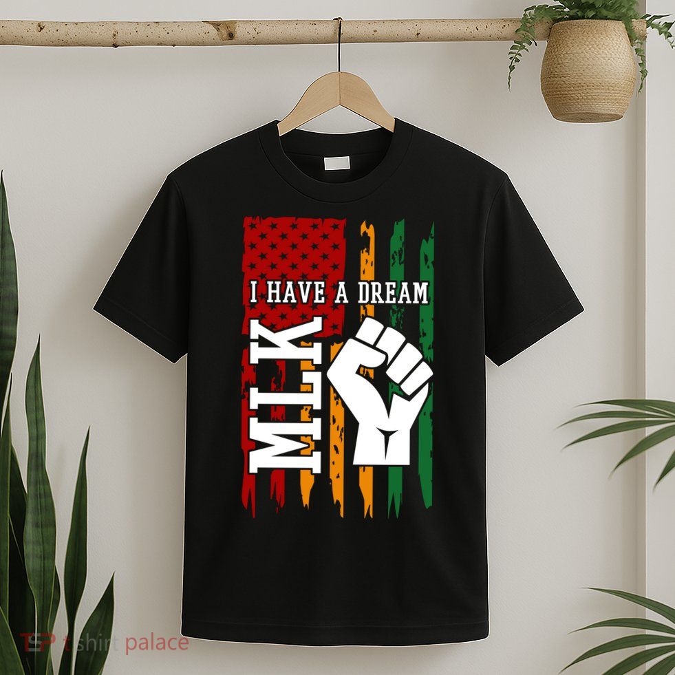 Martin Luther King Jr. Day Mlk American Flag T-Shirt