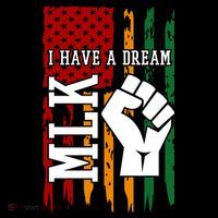 Martin Luther King Jr. Day Mlk American Flag Tall T-Shirt